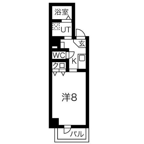 サン・錦本町ビル(1K/3階)の間取り写真