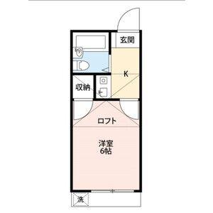 カーサ宮前(1K/2階)の間取り写真