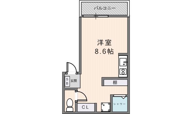 FIT-YOSHIDA(ワンルーム/3階)の間取り写真