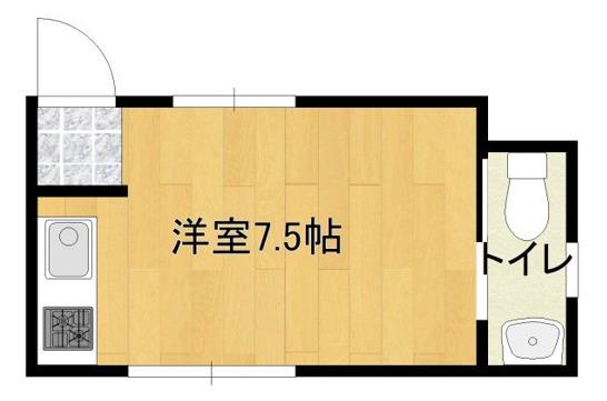 YS KOKUBU(ワンルーム/2階)の間取り写真