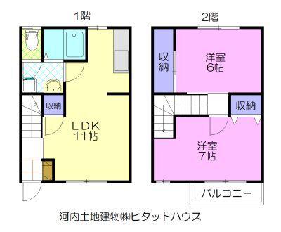 ミルキーバレー(2LDK/1階)の間取り写真