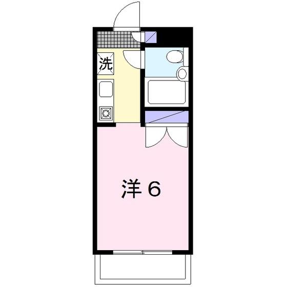プラザドゥディーンA(ワンルーム/3階)の間取り写真