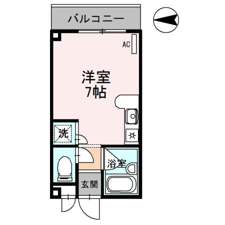 ソフィビル(ワンルーム/3階)の間取り写真