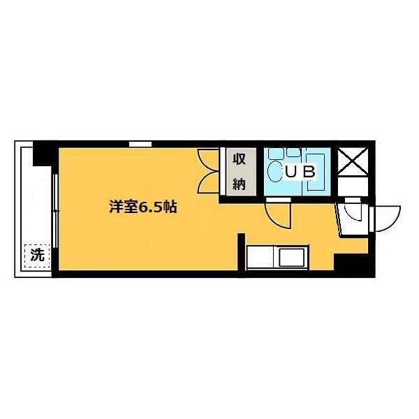プレアール山王(ワンルーム/2階)の間取り写真