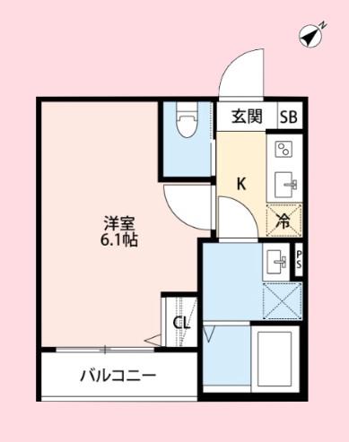 ROBOT HOME 愛宕町B(1K/1階)の間取り写真