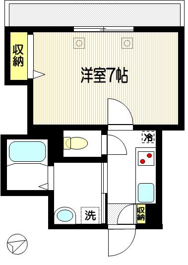 ARK GRACE(1K/1階)の間取り写真
