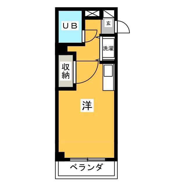トップ金町6(ワンルーム/3階)の間取り写真