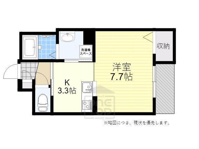 シャーメゾンYM(ワンルーム/1階)の間取り写真