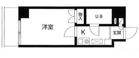 第8笠原ビル(1K/6階)の間取り写真