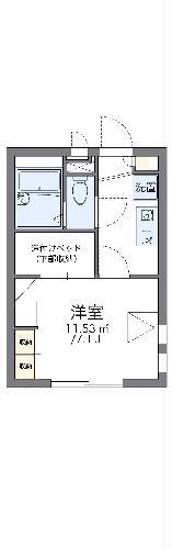 レオパレス下落合(1K/2階)の間取り写真