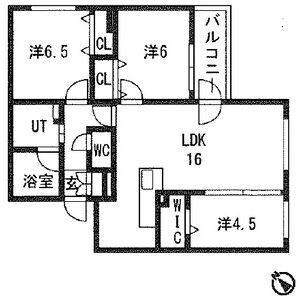 WELL RESIDENCE(3LDK/3階)の間取り写真
