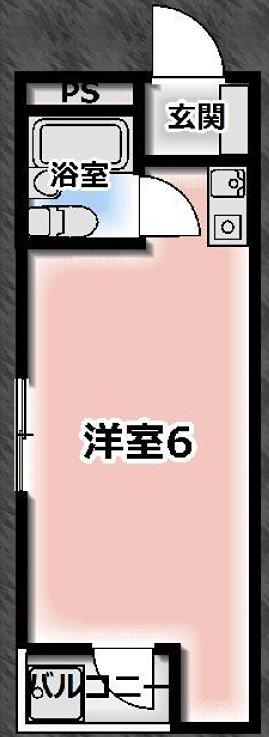モルゲンロート塚口(ワンルーム/5階)の間取り写真