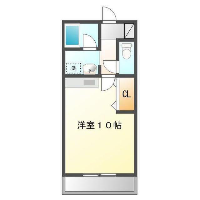 エスペラント菅原(ワンルーム/1階)の間取り写真