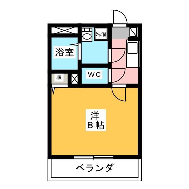 シェールププレ(1K/3階)の間取り写真