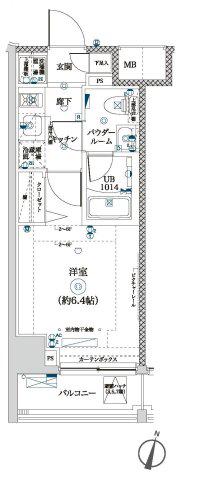 LA DOUCEUR吉野町(1K/2階)の間取り写真