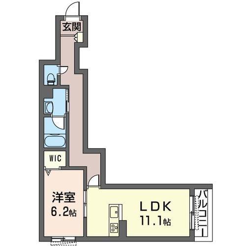 GRAN REVEUR(1LDK/1階)の間取り写真
