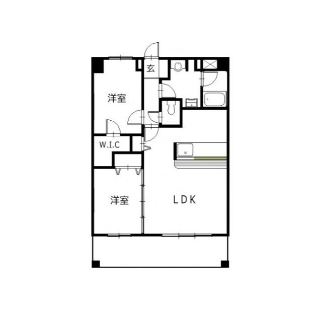 パインフォレスト妙典II(2LDK/6階)の間取り写真