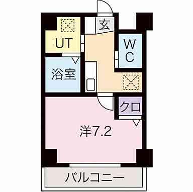 ケーズハウス玉の井(1K/4階)の間取り写真