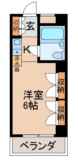 ライズワン和歌山ST(ワンルーム/11階)の間取り写真