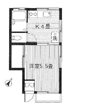 田端5丁目ステーツ(1K/1階)の間取り写真
