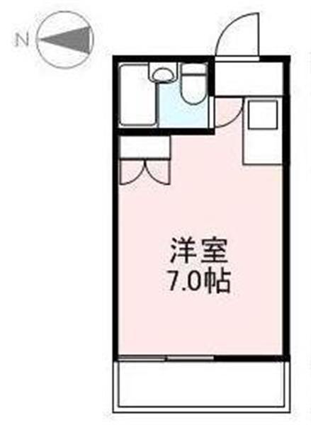 マッシュハイム扇町(ワンルーム/3階)の間取り写真