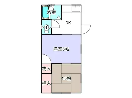 ルシエールMK(2K/1階)の間取り写真