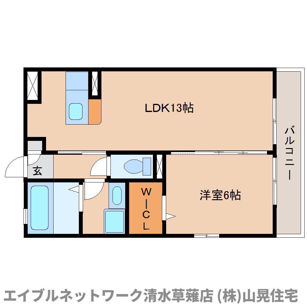 ルミエール(1LDK/3階)の間取り写真