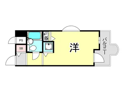 MIZUKI夙川(ワンルーム/2階)の間取り写真
