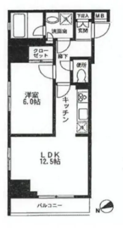 アイル銀座京橋壱番館 6階階 間取り