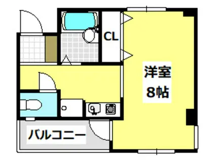 メゾンアエロスタ(ワンルーム/3階)の間取り写真
