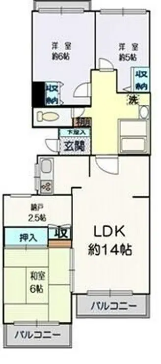 クリオ鎌倉笛田 3階階 間取り