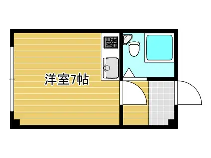 グリーンハイツEMU2(ワンルーム/3階)の間取り写真