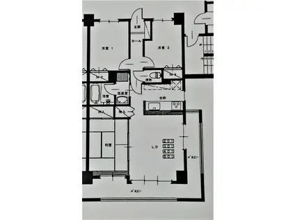 フリーデンハイム(3LDK/4階)の間取り写真