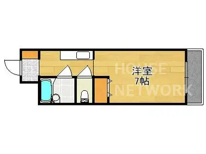 ジョイナス三宅(1K/1階)の間取り写真