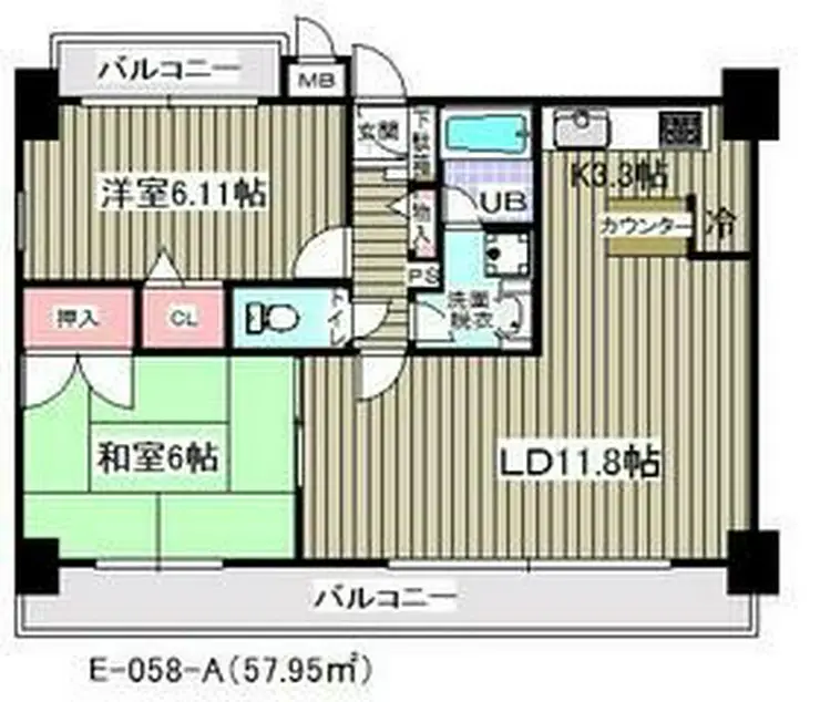 アウラ10 7階階 間取り