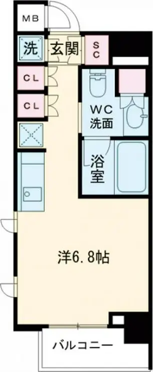 カスタリア菊川 2階階 間取り