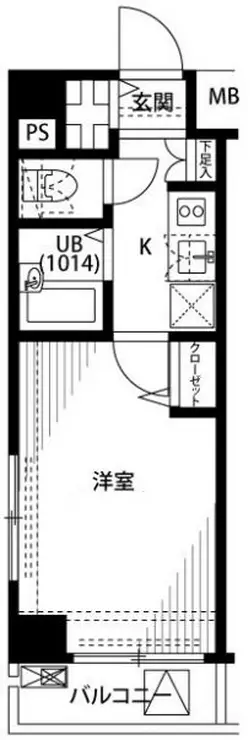 プレール・ドゥーク清澄白河 2階階 間取り