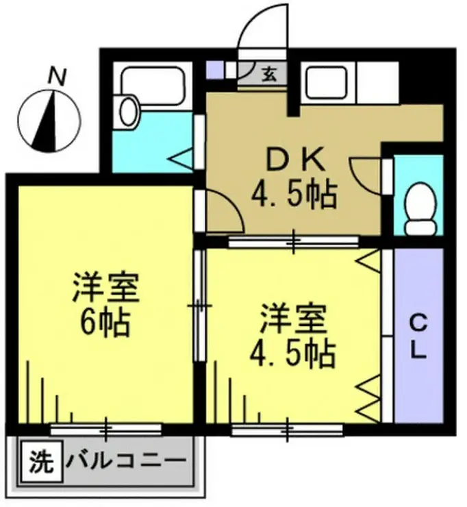 サンハイム・ミヤ 3階階 間取り
