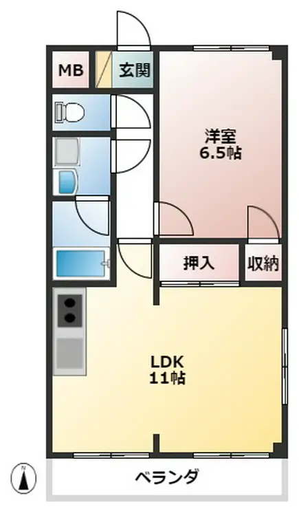 アベニューすずの木 2階階 間取り