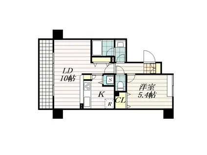 ウィルテラス千葉中央(1LDK/15階)の間取り写真