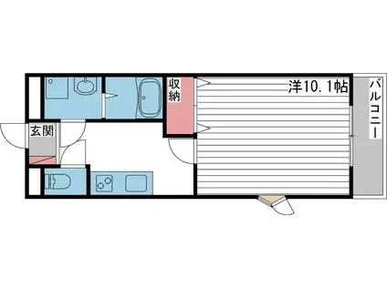 EL-NIDO NODA(1K/3階)の間取り写真