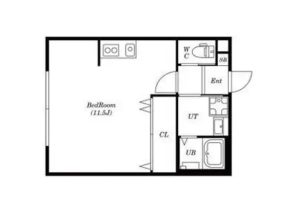 ファーバル常滑II(ワンルーム/1階)の間取り写真