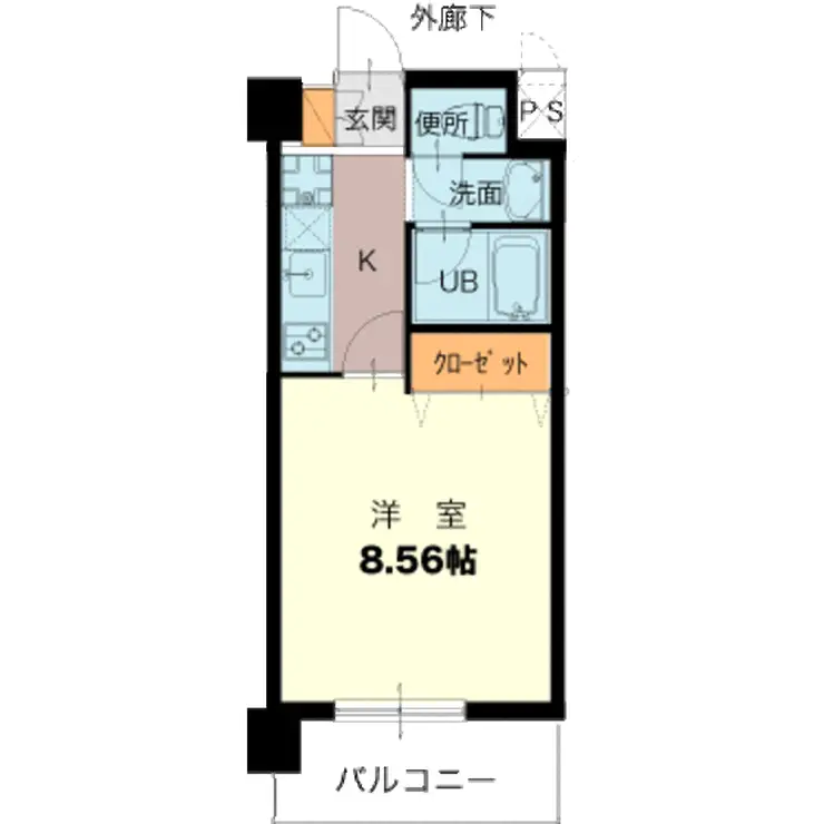 サンドリヨン 2階階 間取り