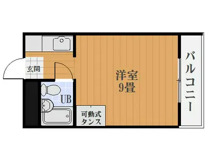MURASAKIBARUMANSION(ワンルーム/4階)の間取り写真