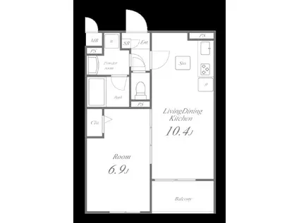 T ANNEX(1LDK/1階)の間取り写真