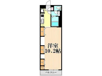 リブリ・SHISUI 1(1K/2階)の間取り写真