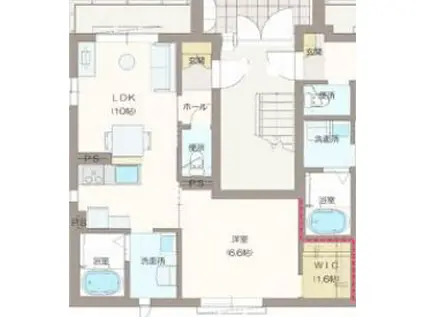 メゾンダジュール(1LDK/3階)の間取り写真