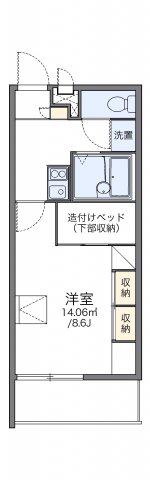 レオパレスHAZE(1K/2階)の間取り写真