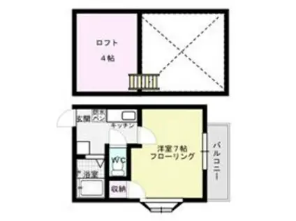 ファミール吉塚(1K/1階)の間取り写真