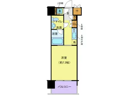 メインステージパーク大山(1K/9階)の間取り写真